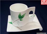 精美咖啡杯碟订购 批发陶瓷杯碟 专业制作广告咖啡杯碟 