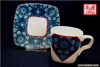 上海咖啡杯碟专卖 陶瓷广告杯碟制作 杯碟批发 