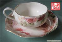 制作陶瓷广告杯碟 咖啡杯碟上海专卖 陶瓷杯碟批发�
