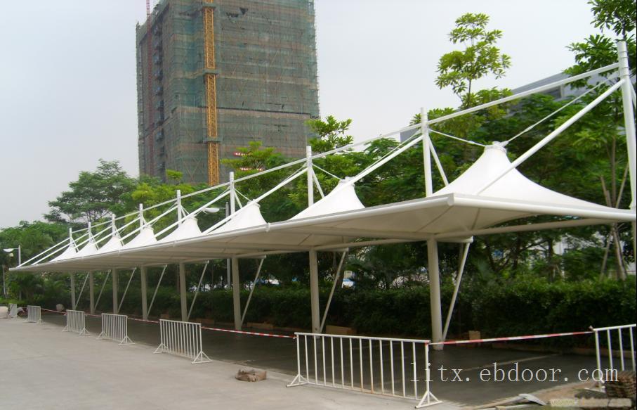 上海皇宫大酒店膜结构景观膜结构停车棚
