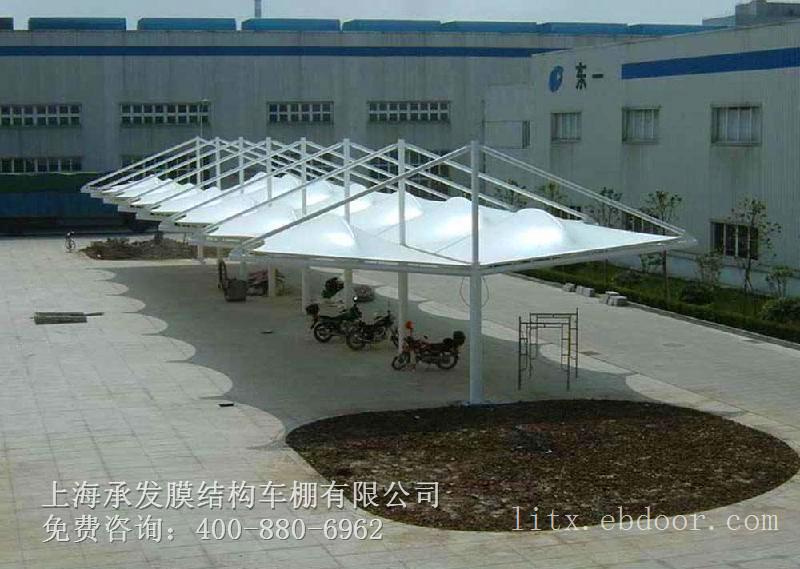 苏州/盐城双开膜结构车棚的报价