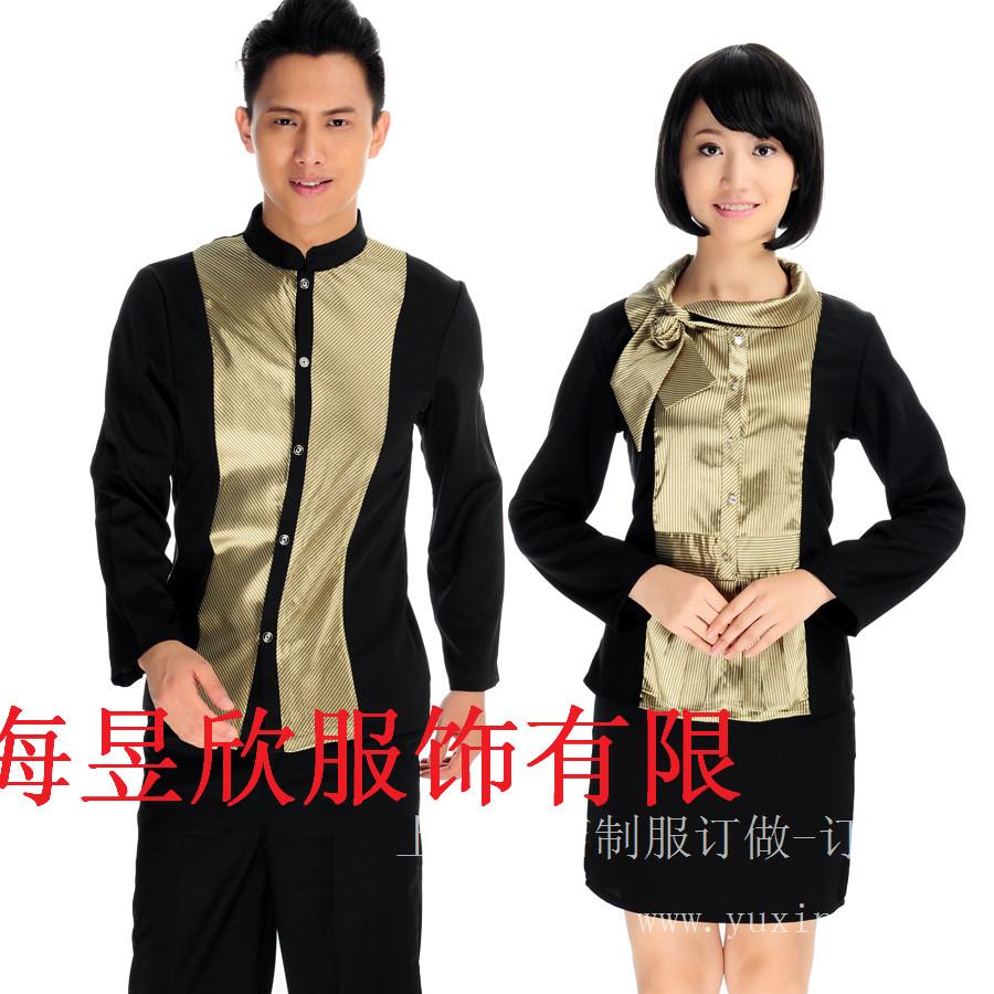 上海酒店工作服定制 订做酒店服务员服装