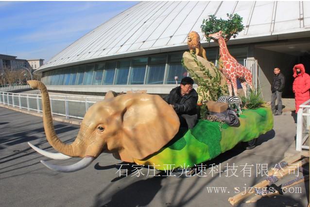 我司制作的“游行花车”入住天津自然博物馆新馆