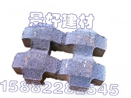 人行道彩砖植草砖8字植草砖厂家