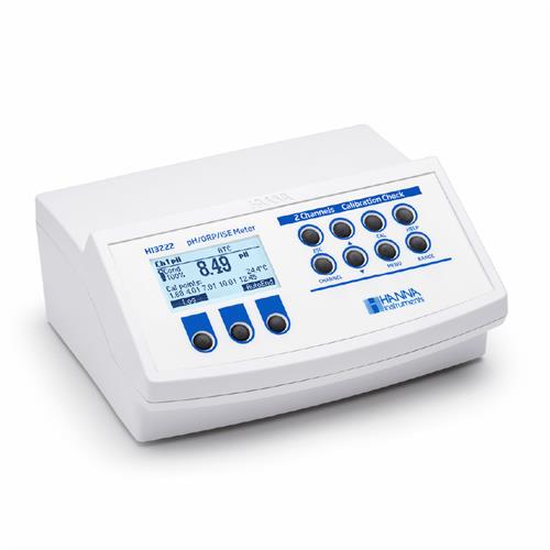 哈纳HI3222 pH/ORP/ISE/温度台式测量仪专业双输入测量仪