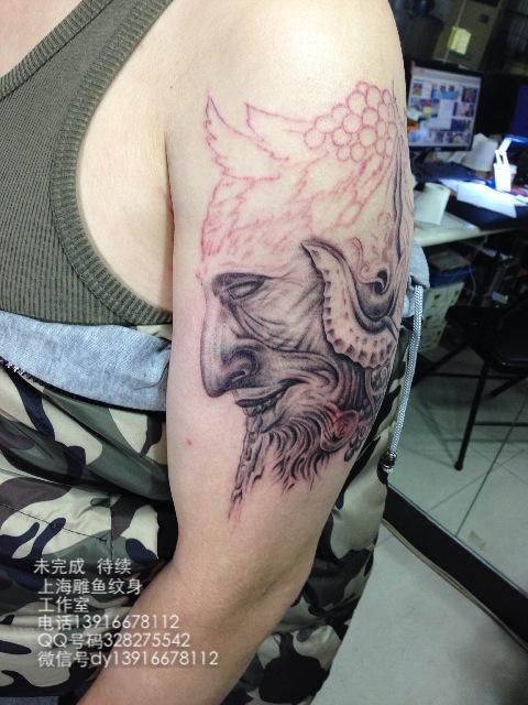 纹身上海纹身上海纹身店-上海雕鱼纹身工作室