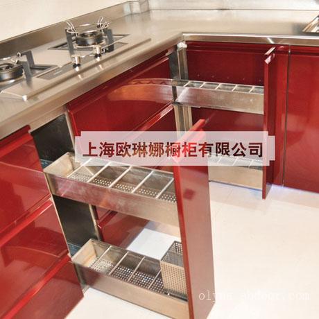 上海欧琳娜橱柜、不锈钢整体橱柜、不锈钢五金金属、厨房家具NO.4