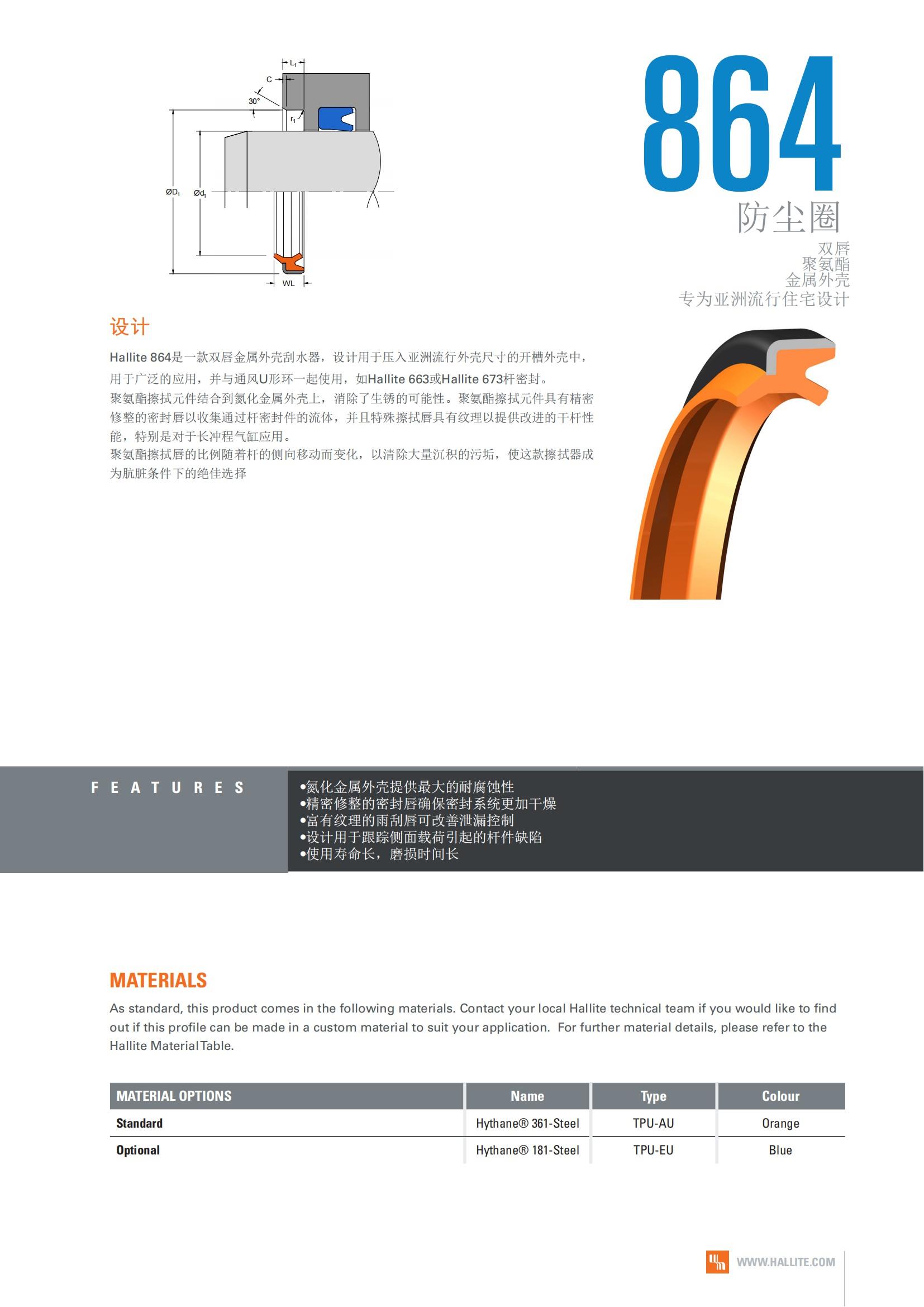 Hallite好莱特T860防尘,T864铁壳防尘