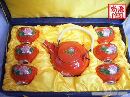 上海茶具专卖 中国红瓷茶具 茶具礼品