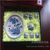 上海套装整套陶瓷功夫茶具  7头提梁家用瓷器茶壶杯送礼