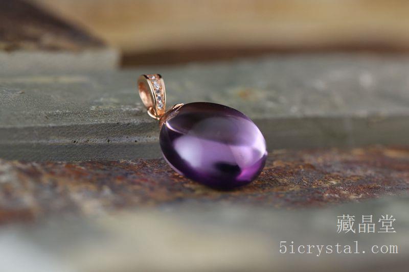 纯美紫水晶挂坠