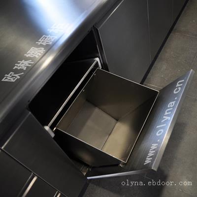 不锈钢垃圾桶 欧琳娜公司定制不锈钢橱柜 不锈钢台面不锈钢垃圾桶
