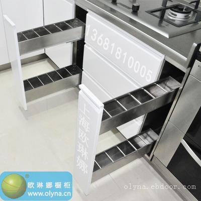 豪华型家用全不锈钢整体橱柜定制 上海欧琳娜不锈钢橱柜厂