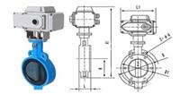 PN1.6 DN200电动软密封蝶阀