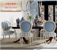 上海杭州美式做旧餐椅定做圆形靠背设计