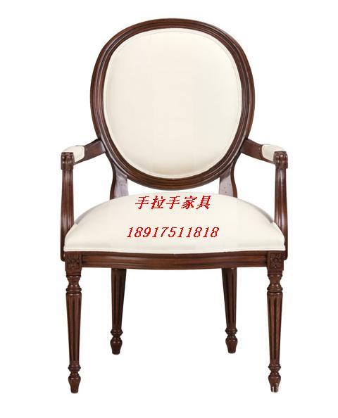 上海杭州美式做旧餐椅定做圆形靠背设计