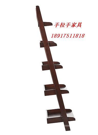 上海美式做旧地中海风格梯形设计书架橡木水曲柳定做直销