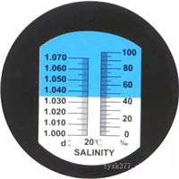 光学盐度计海水鱼缸养殖盐度表比重计食品咸度计卤水测盐器测试表
