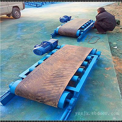 500型倾斜式装车皮带机 V型托辊爬坡输送机 齐全使用皮带机