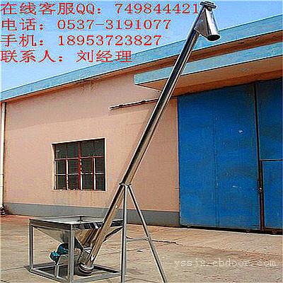 3mm厚管壁垂直提升机，不锈钢移动式螺旋提升机，垂直式提升给料机