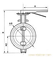 手柄操作通风蝶阀.�