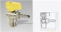 275黄铜角式接管煤气球阀 