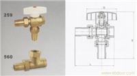 259-560黄铜暖气三角球阀 