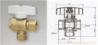 258黄铜暖气三角球阀 