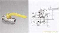 233黄铜内外螺纹煤气球阀 