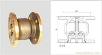 428黄铜法兰消声止回阀 