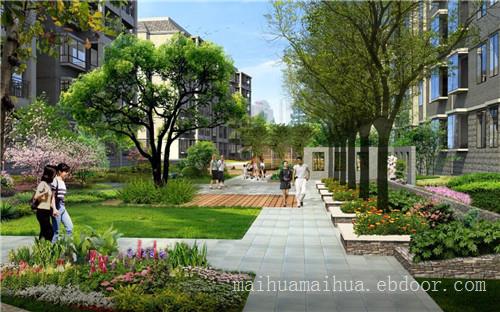 世纪锦都住宅小区景观设计_上海小区绿化设计