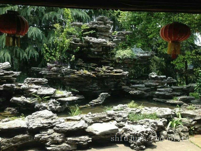 鱼池假山设计