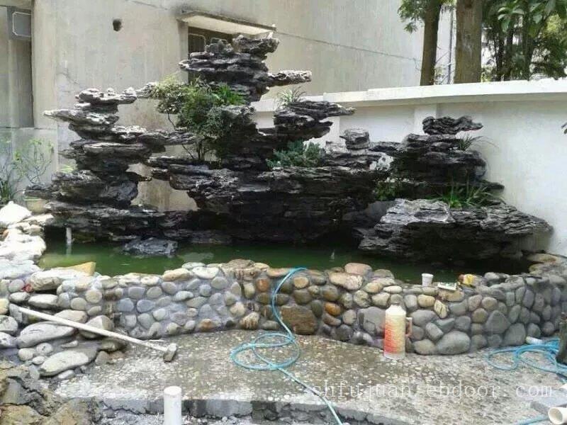 鱼池假山设计