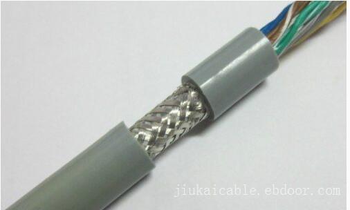 PUR高度柔性铜网屏蔽拖链电缆-4