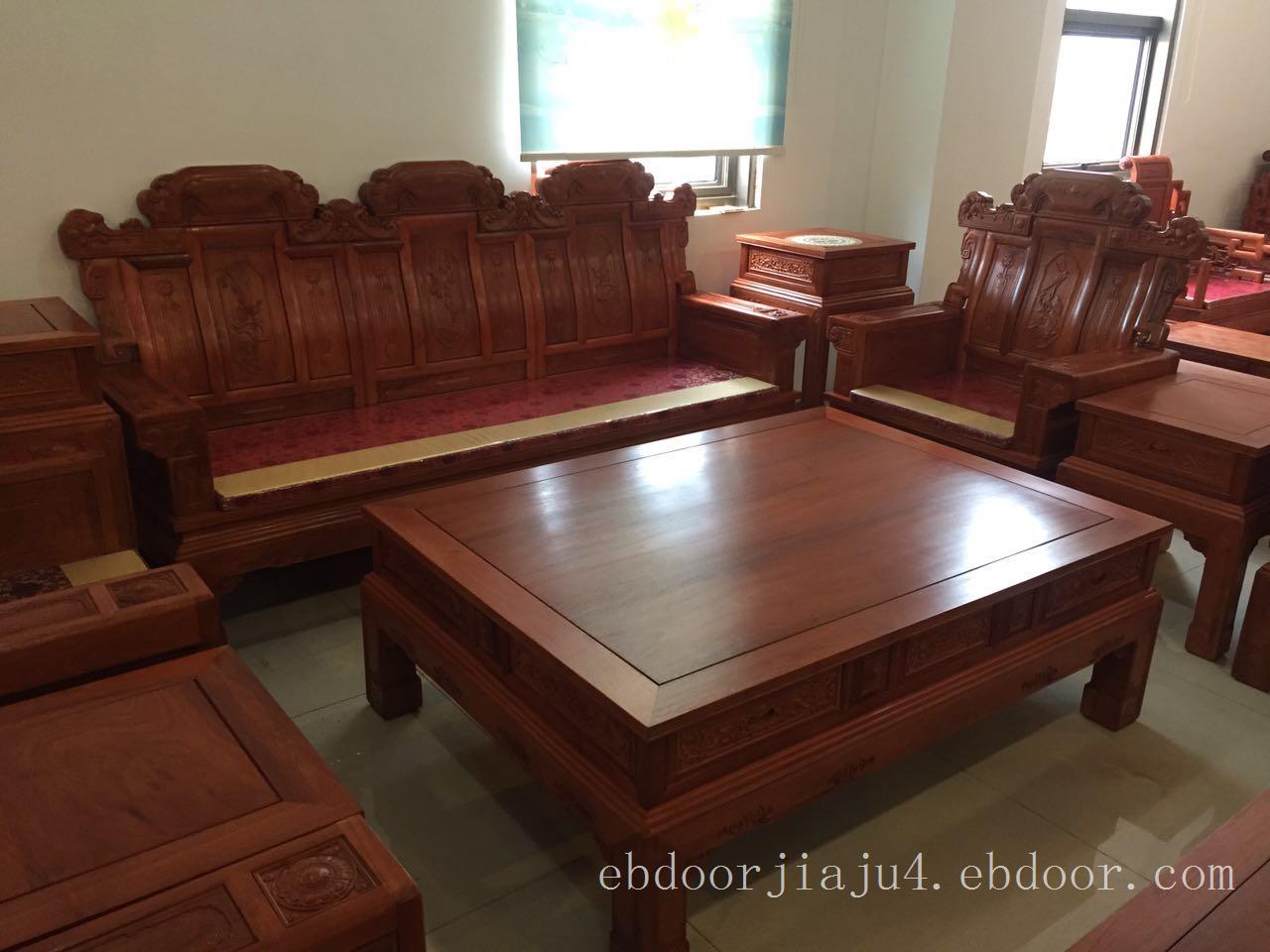 古森红木客厅系列明式宝座沙发GS001_古森红木中式红木家具_太平洋家居网产品库