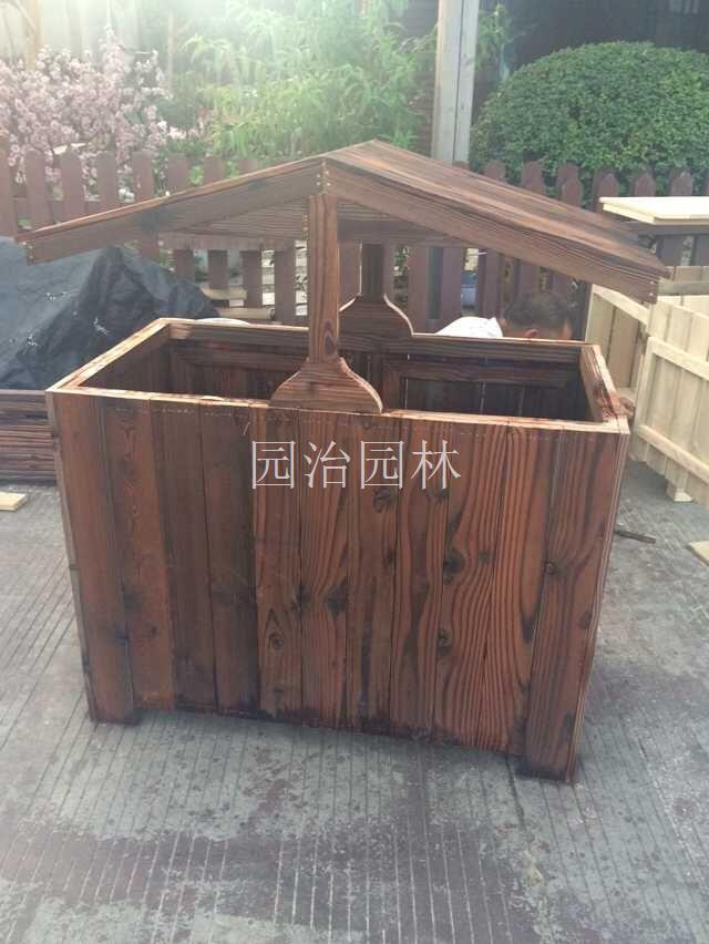 上海防腐木垃圾桶定做|上海防腐木垃圾桶定做厂家