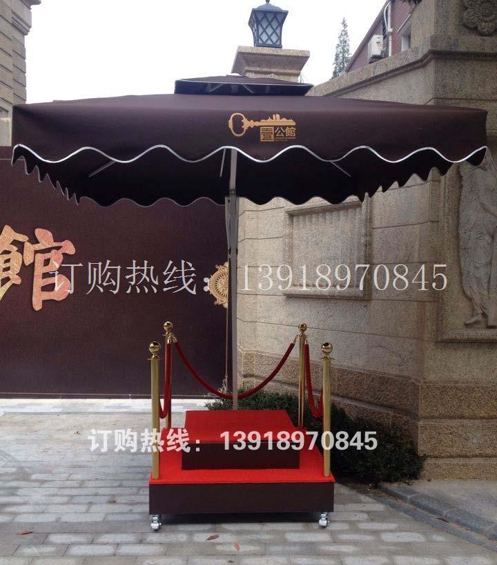 上海工厂来图定制保安伞 保安岗亭伞 岗亭伞 不锈钢站台伞
