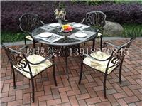上海直销户外家具组合阳台三件套铁艺铸铝桌椅五件套庭院室外花园露台桌椅
