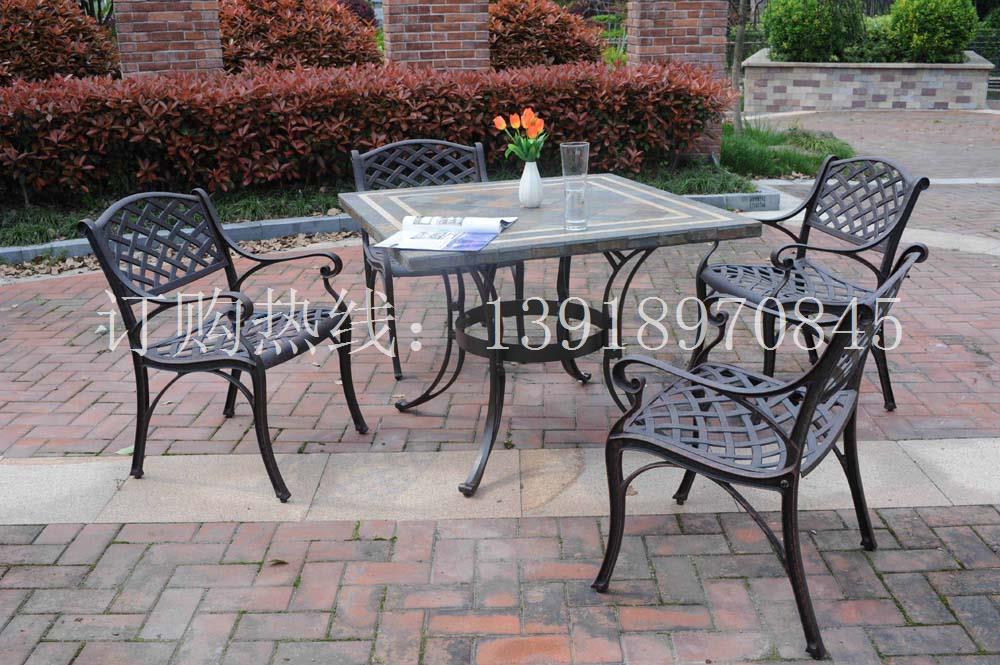 户外桌椅家具户外桌椅阳台铸铝桌椅花园桌椅铸铝室外桌椅铁艺套件
