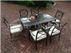 休闲户外桌椅欧式铁艺桌椅组合阳台庭院花园桌椅五件套铸铝桌椅