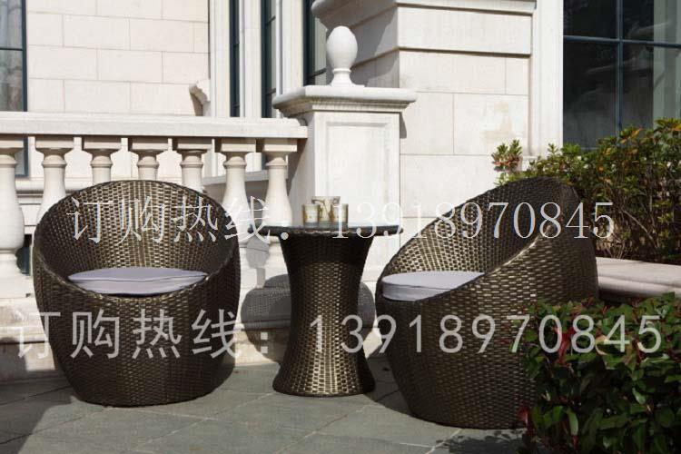上海工厂定制户外藤桌椅/样板房户外桌椅/仿藤桌椅/编藤桌椅