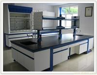 钢木结构中央实验台（一字型拉手） 实验室设备 实验室家具 
