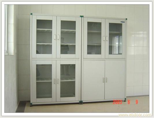 铝木结构 资料柜+药品柜 实验室设备�