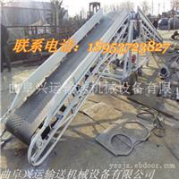钢管主架皮带输送机报价，移动式升降皮带机图片，兴运牌粮食传送机
