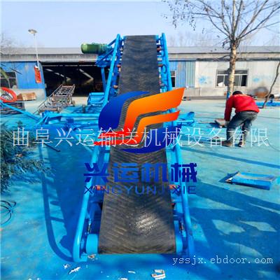 方管升降式输送机报价，对接使用的皮带输送机机组，防滑耐磨皮带机