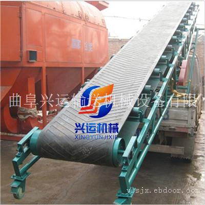 防滑耐磨的皮带输送机报价，电动升降可调高度皮带机，圆管主架V型槽运输机