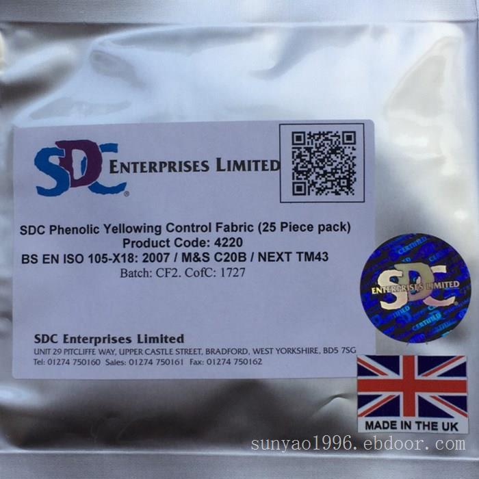 SDC酚黄变试验控制布4220