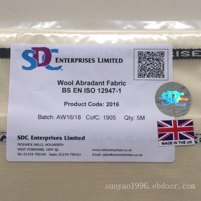 SDC耐磨羊毛织物2016
