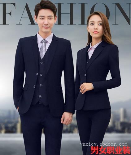 春秋西服职业装订做定制女士正装套装三件套工作服订制