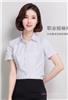 韩版棉白色衬衫定做夏装半袖工作服定制工装订制衬衣订制